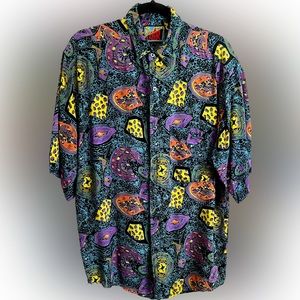 Vintage 80's 90's Blazer Firenze mens shirt Large